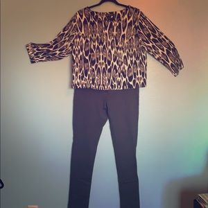 I*N*C women animal print top.